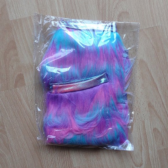 BRAND NEW IN PACKAGING! "Cotton Candy" Furry Roller Skate Covers - Picture 4 of 4
